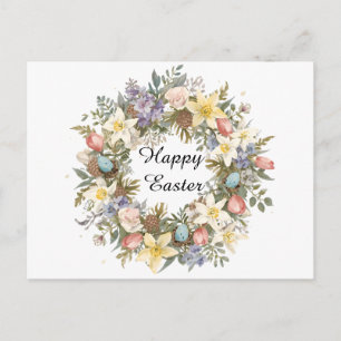 Postal Festiva Recuerdo floral de primavera personalizado