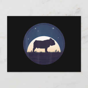 Postal Festiva Regalo de bulldog Regalo de Bulldog inglés Lover