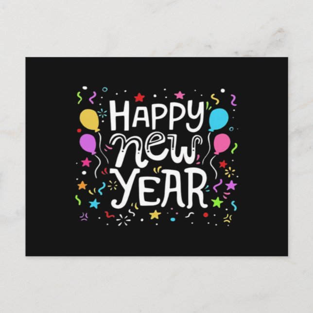 Postal Festiva Regalo de Celebración de Fuegos Artificiales de Va (Anverso)