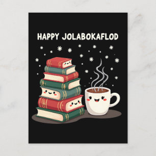 Postal Festiva Regalo de Celebración Familiar Feliz Jolabokaflod