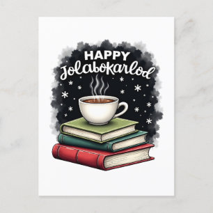Postal Festiva Regalo de Celebración Familiar Feliz Jolabokaflod