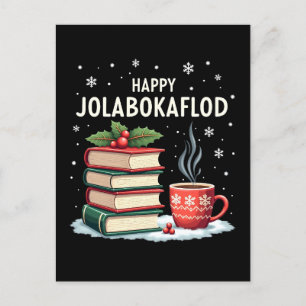 Postal Festiva Regalo de Celebración Familiar Feliz Jolabokaflod