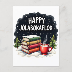 Postal Festiva Regalo de Celebración Familiar Feliz Jolabokaflod