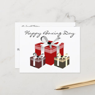 Postal Festiva Regalo de empleado de día de boxeo