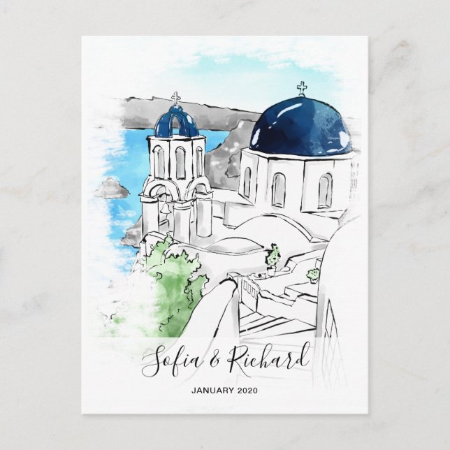 Postal Festiva Regalo de pareja de aniversario de propuesta de co (Anverso)