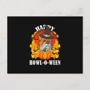 Postal Festiva Regalo de perro Regalo Bulldog Halloween Para Lo