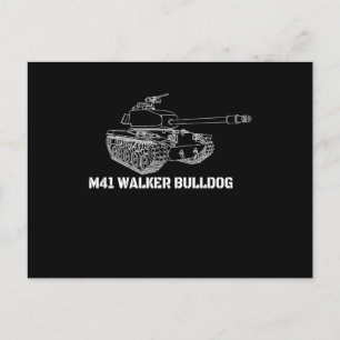Postal Festiva Regalo de tanque ligero del ejército americano M41