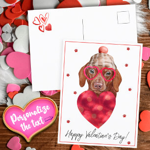 Postal Festiva Regalo del Día de San Valentín para Amante de los 