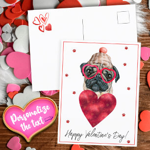 Postal Festiva Regalo del Día de San Valentín para Amantes de los
