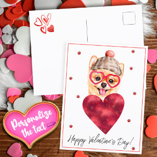 Postal Festiva Regalo del Día de San Valentín para Amantes de los