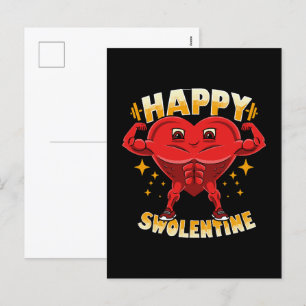 Postal Festiva Regalo divertido del Día de San Valentín para entr