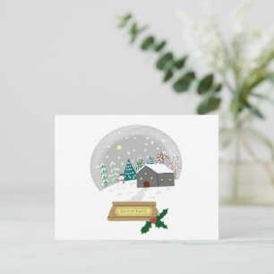 Postal Festiva Regalo Gif Navideño de Casa de Invierno Acogedor G