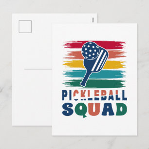 Postal Festiva Regalo para jugadores de pickleball