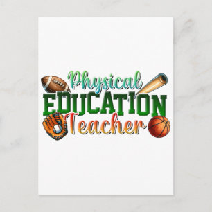 Postal Festiva Regalo para maestro   Profesor de educación física