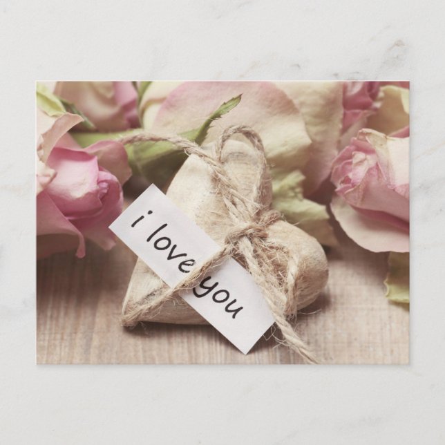 Postal Festiva Regalo romántico de amor para ella (Anverso)