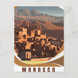 Postal Festiva Regalo Sorpresa de Boleto para Viaje a Marrakesh, 