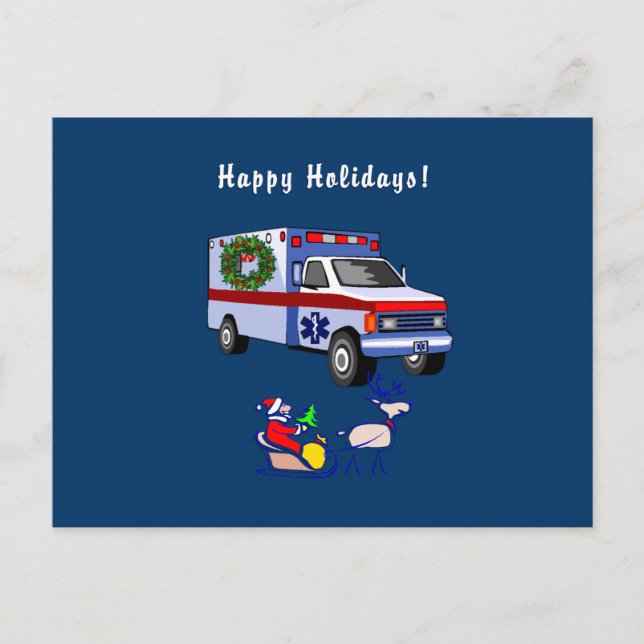 Postal Festiva Regalos de Navidades de EMS (Anverso)