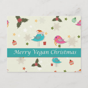 Postal Festiva Regalos de Navidades veganos