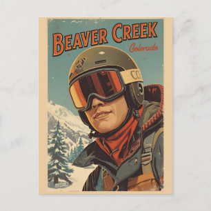 Postal Festiva regalos de ríos vintage Steamboat Springs Colorado