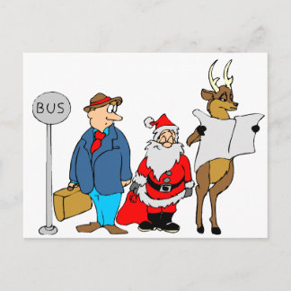 Postal Festiva Regalos divertidos de Navidades