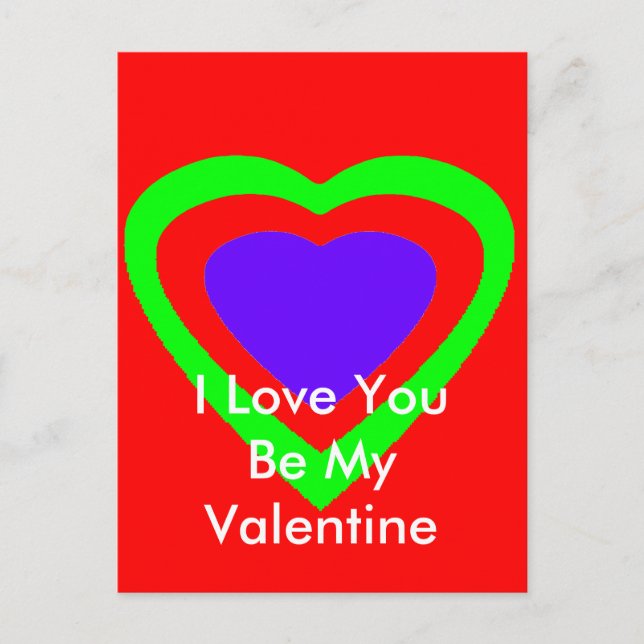 Postal Festiva Regalos el día de San Valentín jGibney El MUSEO Za (Anverso)