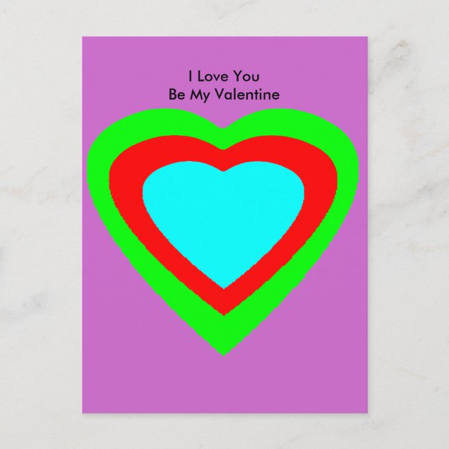 Postal Festiva Regalos el día de San Valentín jGibney El MUSEO Za (Anverso)