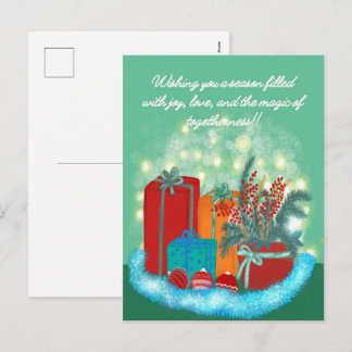 Postal Festiva Regalos navidades