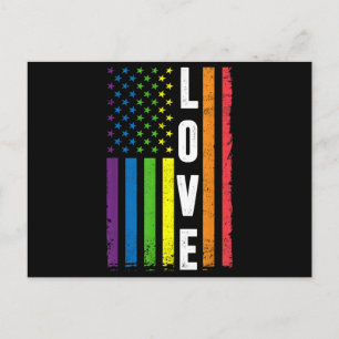 Postal Festiva Regalos Orgullo Gay Hombres Mujeres Bandera Arcoír