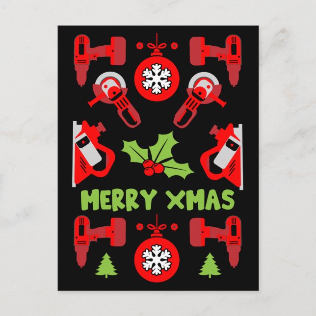 Postal Festiva Regalos para Navidades de mejoras en el hogar (Anverso)