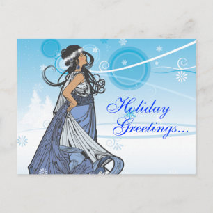 Postal Festiva Reina de la Nieve de Fiesta