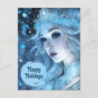 Reina mística del hielo - Fantasía arte de diosa d