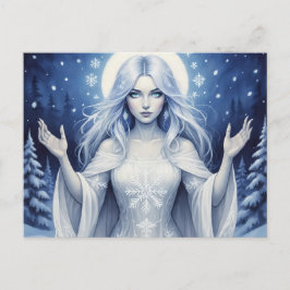 Postal Festiva ReinaDeLaNievePlata