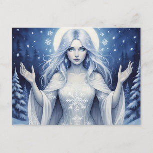 Postal Festiva ReinaDeLaNievePlata