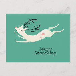 Postal Festiva Reindeer Merry Everything