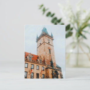 Postal Festiva Reloj astronómico de Praga, Plaza de la Ciudad Vie