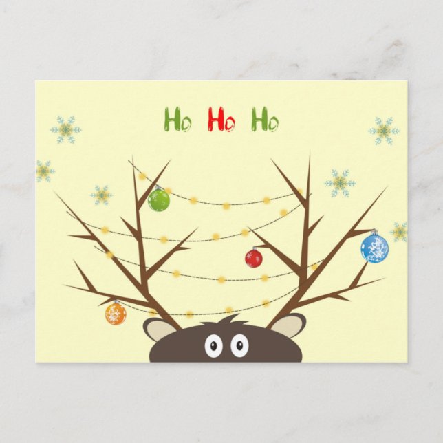 Postal Festiva Reno divertido (Anverso)