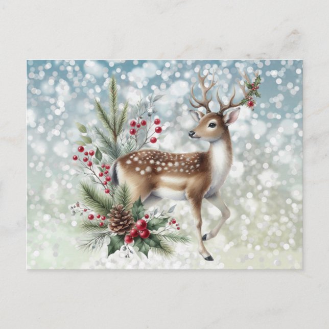 Postal Festiva Renos y Navidades (Anverso)