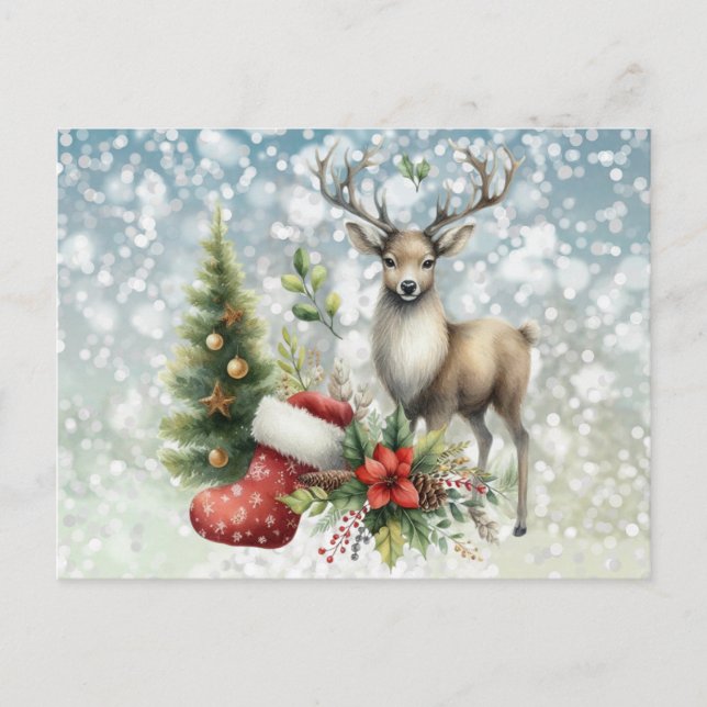 Postal Festiva Renos y Navidades (Anverso)