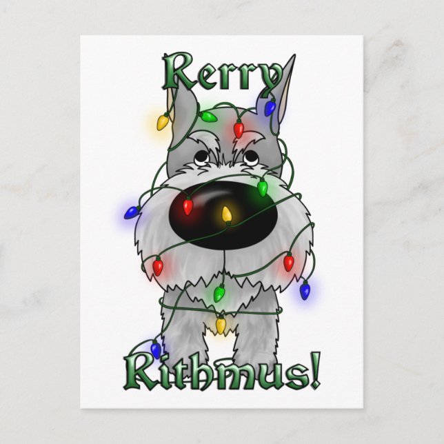 Postal Festiva Rerry Rithmus - Schnauzer (Anverso)
