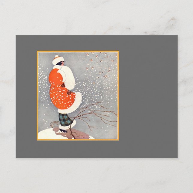 Postal Festiva Resplandor del día de fiesta (Anverso)