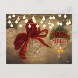 Postal Festiva Resplandor Navideño de 2024