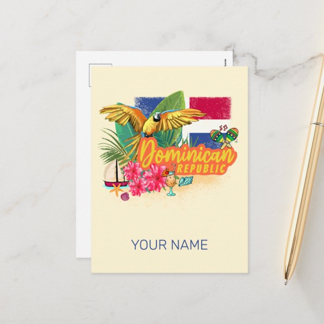 Postal Festiva Resto de la República Dominicana (Anverso/Reverso In Situ)