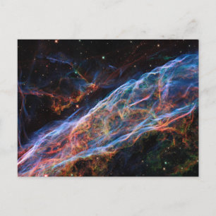 Postal Festiva Restos de Supernova de la Nebulosa del Velo Telesc