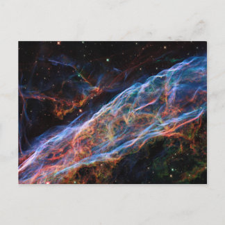 Postal Festiva Restos de Supernova de la Nebulosa del Velo Telesc