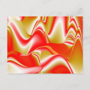 Postal Festiva Resumen de amor y oro en 3D Rainbowart