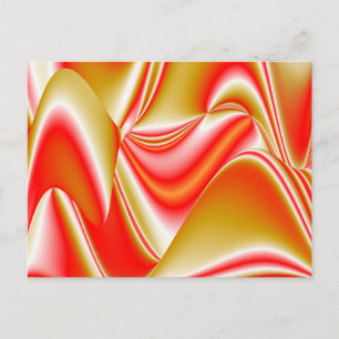 Postal Festiva Resumen de amor y oro en 3D Rainbowart