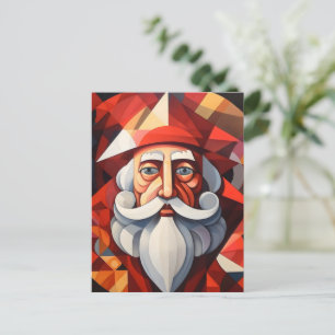 Postal Festiva Resumen de arte de Santa Claus