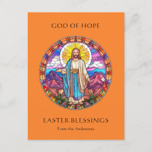 Postal Festiva Resurrección de Jesús Religioso Católico Pascua