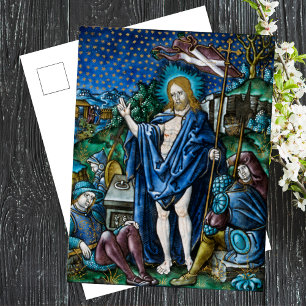 Postal Festiva Resurrección religiosa católica de Pascua