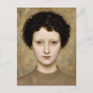 Postal Festiva Retrato de arte fino - Inteligencia delicada